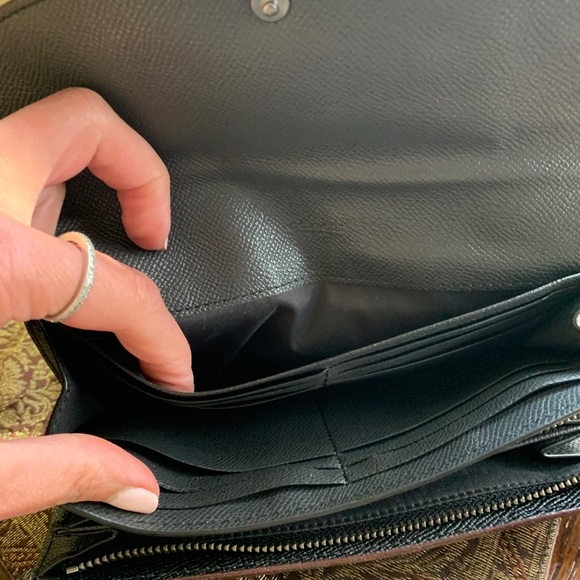 Authentic COACH 1941 Leather envelope snap flap bear wallet - Picture 8 of 15